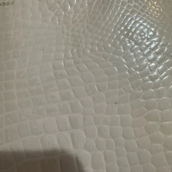 Aspinal of London Beige Crocodile Embossed Pouch - Picture 6 of 10